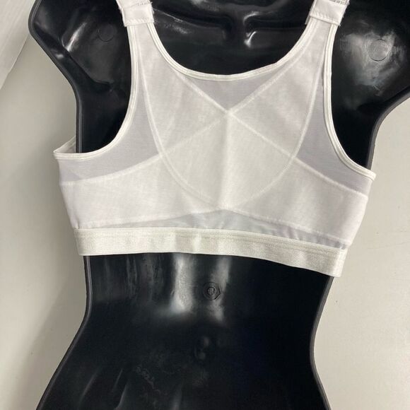 PLAYTEX, 18 Hour White Bra, Sz 36D, No Underwire, Hook & Eye front closure, - Picture 7 of 11